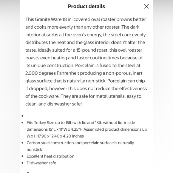 Roaster pan - Picture 2 of 2